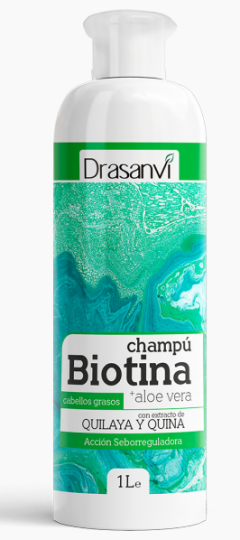 Drasanvi Shampoo Biotina e Aloe Vera per Capelli Grassi